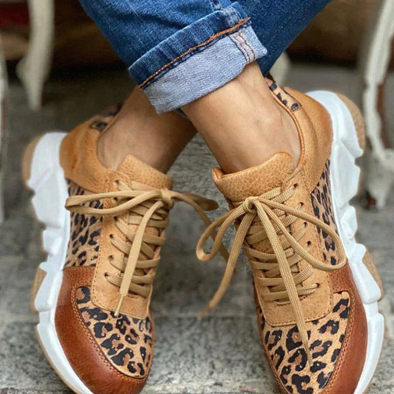 Ava | Comfortable Leopard Sneakers