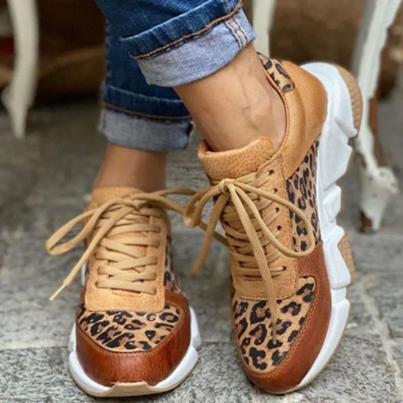 Ava | Comfortable Leopard Sneakers